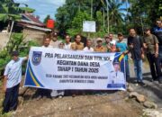 Titik Nol Pembangunan Drainase Diresmikan Didesa Karang Suci, Bengkulu Utara