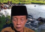 Banjir Bandang Hanyutkan,salah satu Irigasi Dan Pondok persawahan Desa Gunung Agung