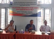Pemdes Desa gunung agung Melaksanakan Kegiatan Pelatihan Transaksi  tunai dan Kosoldasi PBJ